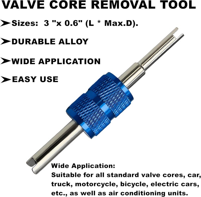 Aracey R12 to R134A AC Retrofit Fitting Adapter Kit, R12 R22 to R134A High/Low Fitting Port Retrofit 1/4’’ to 7/16"-20 UNF Conversion Adapter,Fits for AC Air Conditioner Refrigerant - Image 3